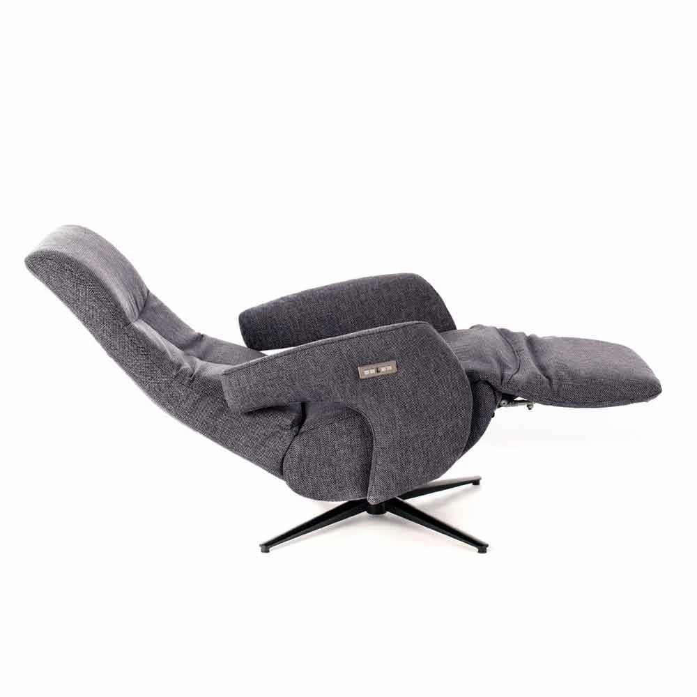 Gemotoriseerde Relaxfauteuil Met 2 Motoren In Gemêleerde Stof En Metaal - Denna 18 Gemotoriseerde Relaxfauteuil Met 2 Motoren In Gemêleerde Stof En Metaal - Denna - Afbeelding 18