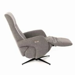 Gemotoriseerde Relaxfauteuil Met 2 Motoren In Gemêleerde Stof En Metaal - Denna 23 Gemotoriseerde Relaxfauteuil Met 2 Motoren In Gemêleerde Stof En Metaal - Denna -Slide Shop poltrona relax motorizzata a 2 motori in tessuto melange e metallo denna 3