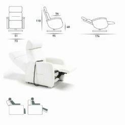 Draaifauteuil Gemma Met Stof / Leer / Kunstleer Bekleding 10 Draaifauteuil Gemma Met Stof / Leer / Kunstleer Bekleding -Slide Shop poltrona relax motorizzata girevole in tessuto pelle ecopelle gemma 1