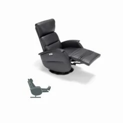 Draaifauteuil Gemma Met Stof / Leer / Kunstleer Bekleding 9 Draaifauteuil Gemma Met Stof / Leer / Kunstleer Bekleding -Slide Shop poltrona relax motorizzata girevole in tessuto pelle ecopelle gemma 12