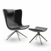 Lounge Fauteuil Met Voetensteun In Wol Made In Italy - Bonaldo Colibrì
