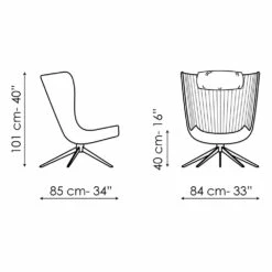 Lounge Fauteuil Met Voetensteun In Wol Made In Italy - Bonaldo Colibrì -Slide Shop poltrona salotto con poggiapiedi in lana made in italy bonaldo colibri 17