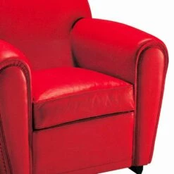 Woonkamer Fauteuil Bekleed Met Leer Met Houten Poten Made In Italy - Pegolo -Slide Shop poltrona salotto rivestita in pelle con piedini in legno made in italy pegolo 3