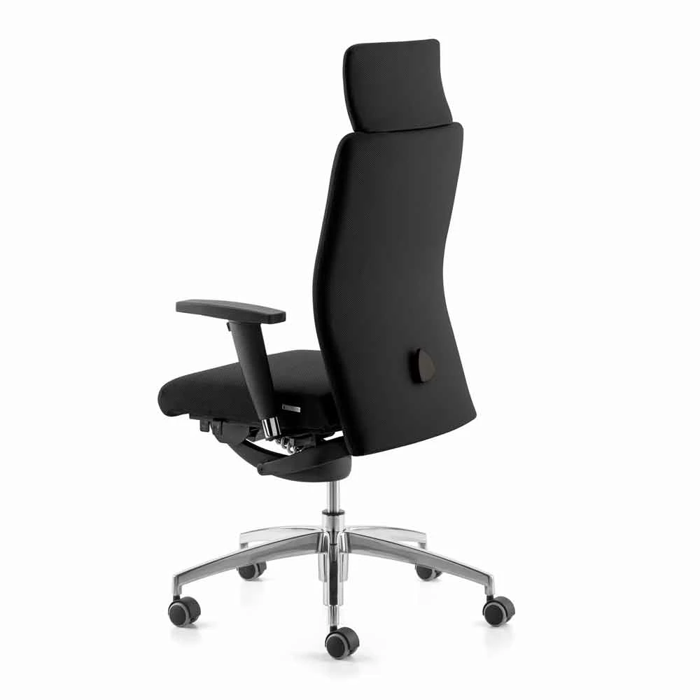 Draaibare Ergonomische Design Bureaufauteuil Met Armleuningen En Hoofdsteun - Romolo 4 Draaibare Ergonomische Design Bureaufauteuil Met Armleuningen En Hoofdsteun - Romolo - Afbeelding 4