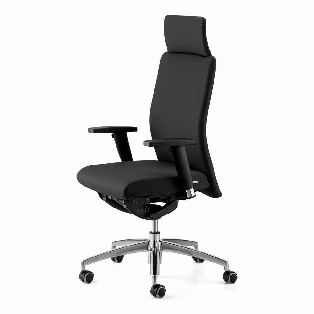 Draaibare Ergonomische Design Bureaufauteuil Met Armleuningen En Hoofdsteun - Romolo 1 Draaibare Ergonomische Design Bureaufauteuil Met Armleuningen En Hoofdsteun - Romolo