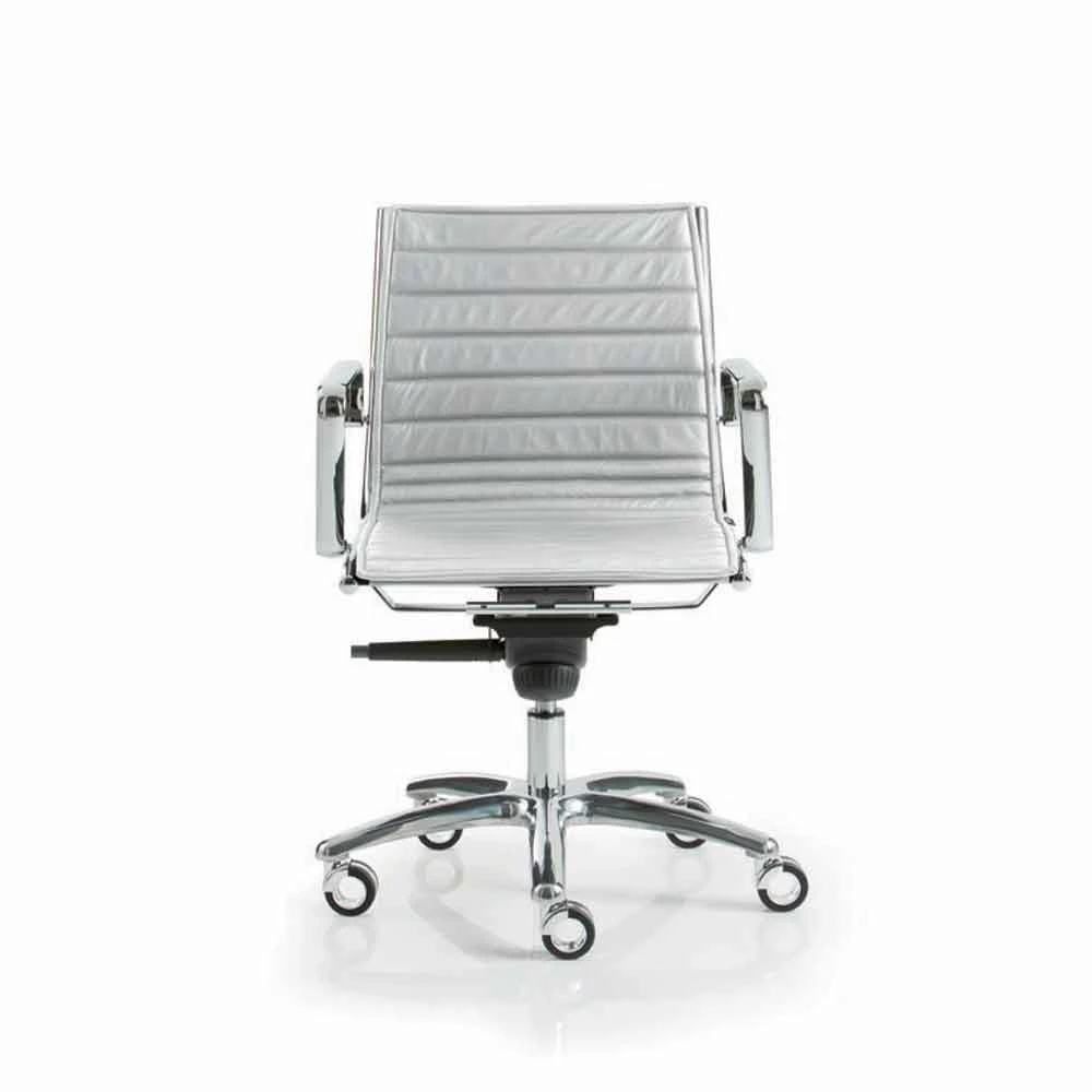 Executive Bureaustoel Modern Design Met Wielen Light Luxy 2 Executive Bureaustoel Modern Design Met Wielen Light Luxy - Afbeelding 2