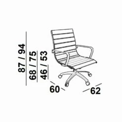 Executive Bureaustoel Modern Design Met Wielen Light Luxy 5 Executive Bureaustoel Modern Design Met Wielen Light Luxy -Slide Shop poltrona ufficio direzionale design moderno con ruote light 2