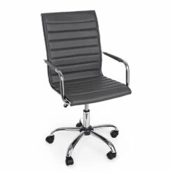 Ergonomische Bureaufauteuil Met Armleuningen Van Staal En Kunstleer - Mantica -Slide Shop poltrona ufficio ergonomica con braccioli acciaio e similpelle mantica 4