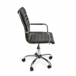 Ergonomische Bureaufauteuil Met Armleuningen Van Staal En Kunstleer - Mantica -Slide Shop poltrona ufficio ergonomica con braccioli acciaio e similpelle mantica 5