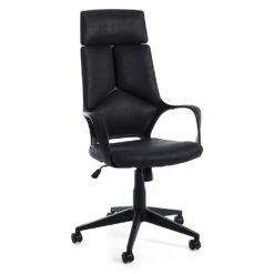 Draaibare Bureaufauteuil Met Hoge Rugleuning In Nylon En Polyester - Raemon