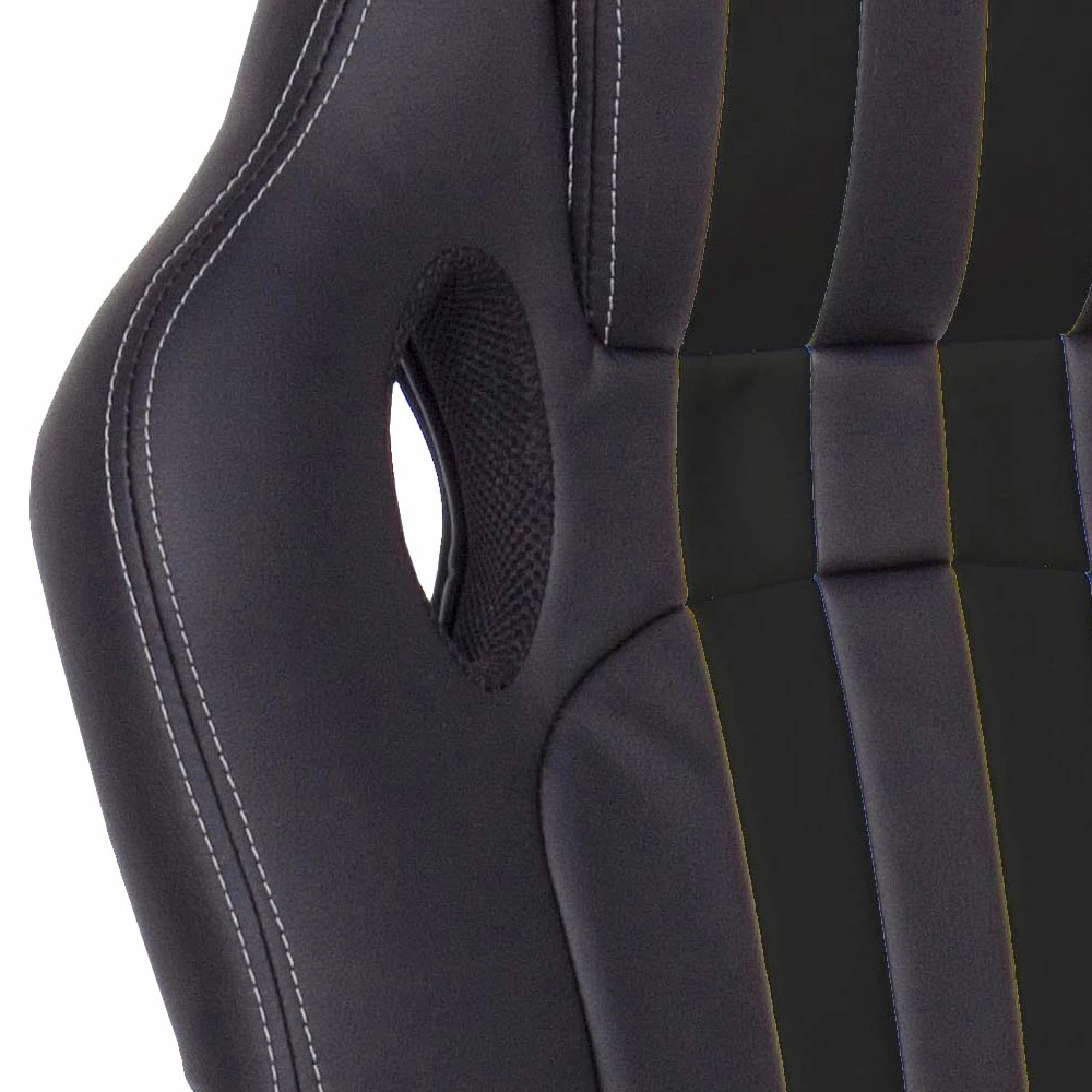 Draaibare Bureaufauteuil In Eco-leer En Nylon 2 Kleuren - Saronno 17 Draaibare Bureaufauteuil In Eco-leer En Nylon 2 Kleuren - Saronno - Afbeelding 17