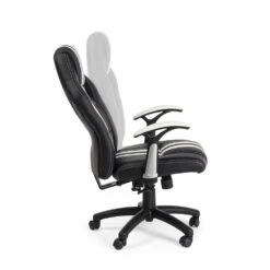 Draaibare Bureaufauteuil In Eco-leer En Nylon 2 Kleuren - Saronno 23 Draaibare Bureaufauteuil In Eco-leer En Nylon 2 Kleuren - Saronno -Slide Shop poltrona ufficio girevole reclinabile ecopelle e nylon 2 colori saronno 4