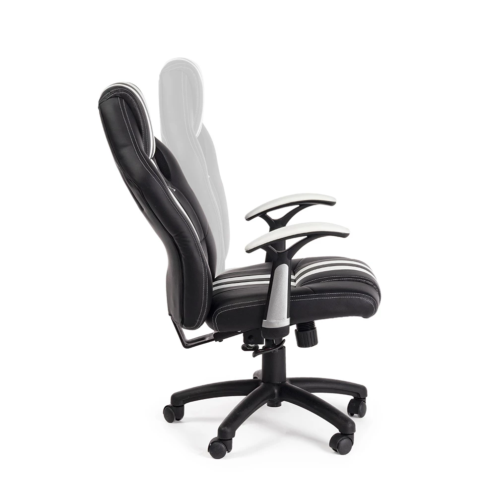 Draaibare Bureaufauteuil In Eco-leer En Nylon 2 Kleuren - Saronno 5 Draaibare Bureaufauteuil In Eco-leer En Nylon 2 Kleuren - Saronno - Afbeelding 5