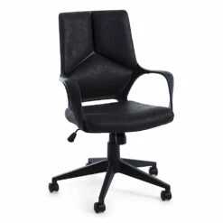 Draaibare Bureaufauteuil Met Lage Rugleuning In Nylon En Polyester - Raemon