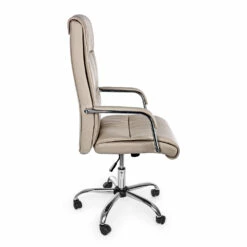 Kantoorfauteuil In Staal En Kunstleer Met Wielen En Armleuningen - Isernia -Slide Shop poltrona ufficio in acciaio e similpelle con ruote e braccioli isernia 14