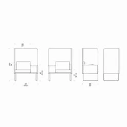 Gekleurde Geïsoleerde Gewatteerde Fauteuil Met Tablet En Opbergvak - Mise -Slide Shop poltroncina imbottita isolante colorata con tavoletta e vano portaoggetti mise 4