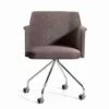Draaibare Bureaufauteuil Met Wielen En Armleuningen Made In Italy - Felix