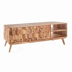 Vintage Design Houten Tv-standaard Met Stalen Homemotion Knoppen - Ventador
