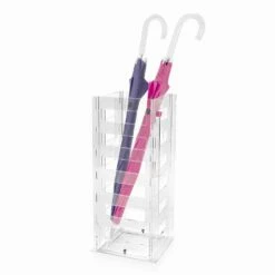 Paraplubak Met Modern Geometrisch Ontwerp In Transparant Plexiglas - Beccaria -Slide Shop portaombrelli di design geometrico moderno in plexiglass trasparente beccaria 2