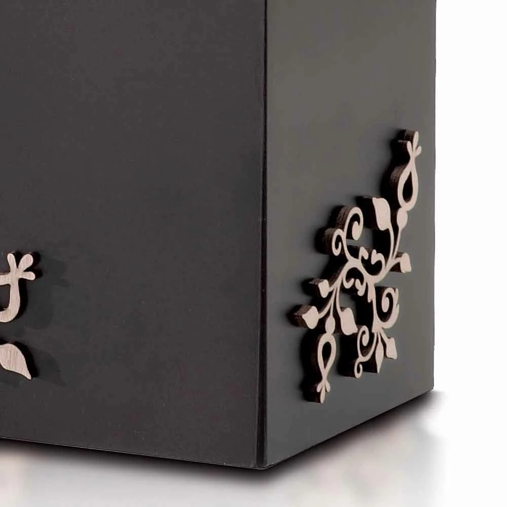 Moderne Elegante Rechthoekige Design Paraplubak In Versierd Hout - Dekoro 3 Moderne Elegante Rechthoekige Design Paraplubak In Versierd Hout - Dekoro - Afbeelding 3