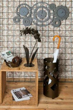 Paraplubak In Gekleurd Ijzer Van Modern Design Made In Italy - Enrica -Slide Shop portaombrelli in ferro colorato di design moderno made in italy enrica