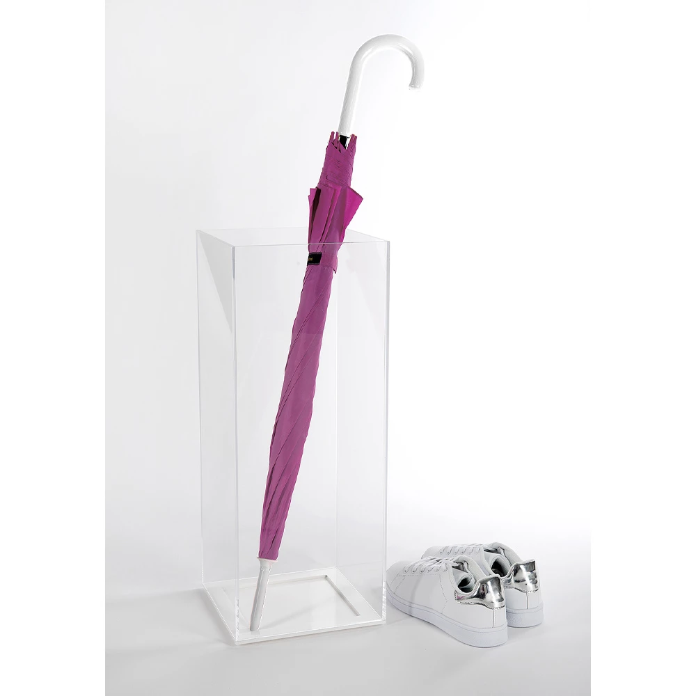 Paraplubak In Transparant Plexiglas En Gekleurde Designvoet - Romano 3 Paraplubak In Transparant Plexiglas En Gekleurde Designvoet - Romano - Afbeelding 3
