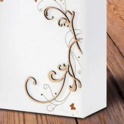 Moderne Elegante Paraplubak In Donker Of Wit Hout Met Decoraties - Poëzie -Slide Shop portaombrelli moderno elegante in legno scuro o bianco con decori poesia 4