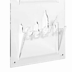 Wandtijdschriftenrek Met Drie Vakken In Plexiglas Gemaakt In Italië - Filarino -Slide Shop portariviste da parete a tre scomparti in plexiglass made in italy filarino 12