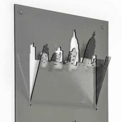 Wandtijdschriftenrek Met Drie Vakken In Plexiglas Gemaakt In Italië - Filarino -Slide Shop portariviste da parete a tre scomparti in plexiglass made in italy filarino 6