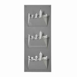 Wandtijdschriftenrek Met Drie Vakken In Plexiglas Gemaakt In Italië - Filarino -Slide Shop portariviste da parete a tre scomparti in plexiglass made in italy filarino 8