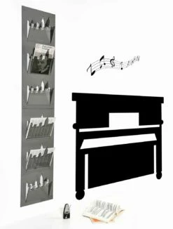 Wandtijdschriftenrek Met Drie Vakken In Plexiglas Gemaakt In Italië - Filarino -Slide Shop portariviste da parete a tre scomparti in plexiglass made in italy filarino 9