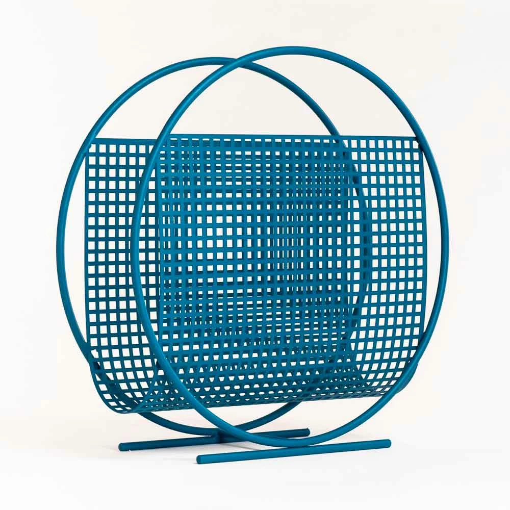 Rond Design Stalen Tijdschriftenrek Made In Italy - Pollepel 1 Rond Design Stalen Tijdschriftenrek Made In Italy - Pollepel