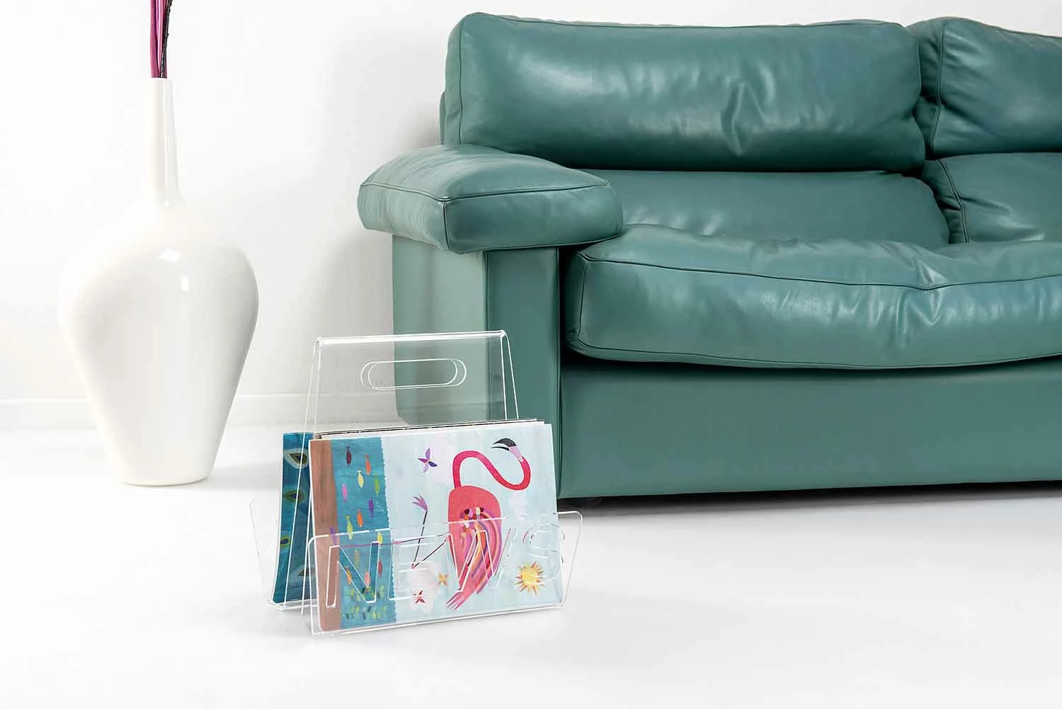 Tijdschriftenrek In Zwart Of Transparant Plexiglasontwerp Gemaakt In Italië - Omar 5 Tijdschriftenrek In Zwart Of Transparant Plexiglasontwerp Gemaakt In Italië - Omar - Afbeelding 5