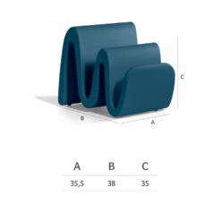 Modern Gekleurd Polyethyleen Tijdschriftenrek Gemaakt In Italië - Munoz -Slide Shop portariviste in polietilene colorato moderno realizzato in italia munoz 9