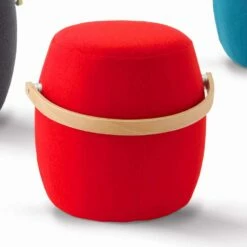 Poef Met Gekleurd Stoffen Handvat Gemaakt In Foligno, Italië -Slide Shop pouf con maniglia colorato in tessuto prodotto in italia foligno 1