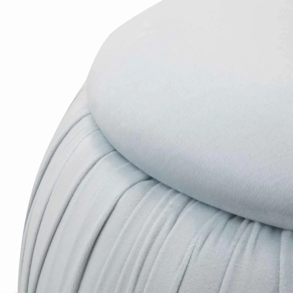 Modern Design Gekleurde Opbergpoef In Hout En Stof - Jenna 2 Modern Design Gekleurde Opbergpoef In Hout En Stof - Jenna - Afbeelding 2