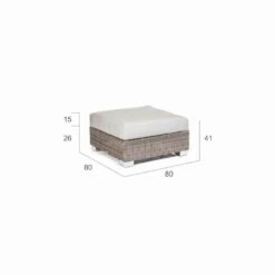 Poef Externe Grijs-taupe Polyethyleen Gemaakt In Jaco De Hand 6 Poef Externe Grijs-taupe Polyethyleen Gemaakt In Jaco De Hand -Slide Shop pouf da esterno moderno in polietilene grigio taupe jaco fatto a mano 2