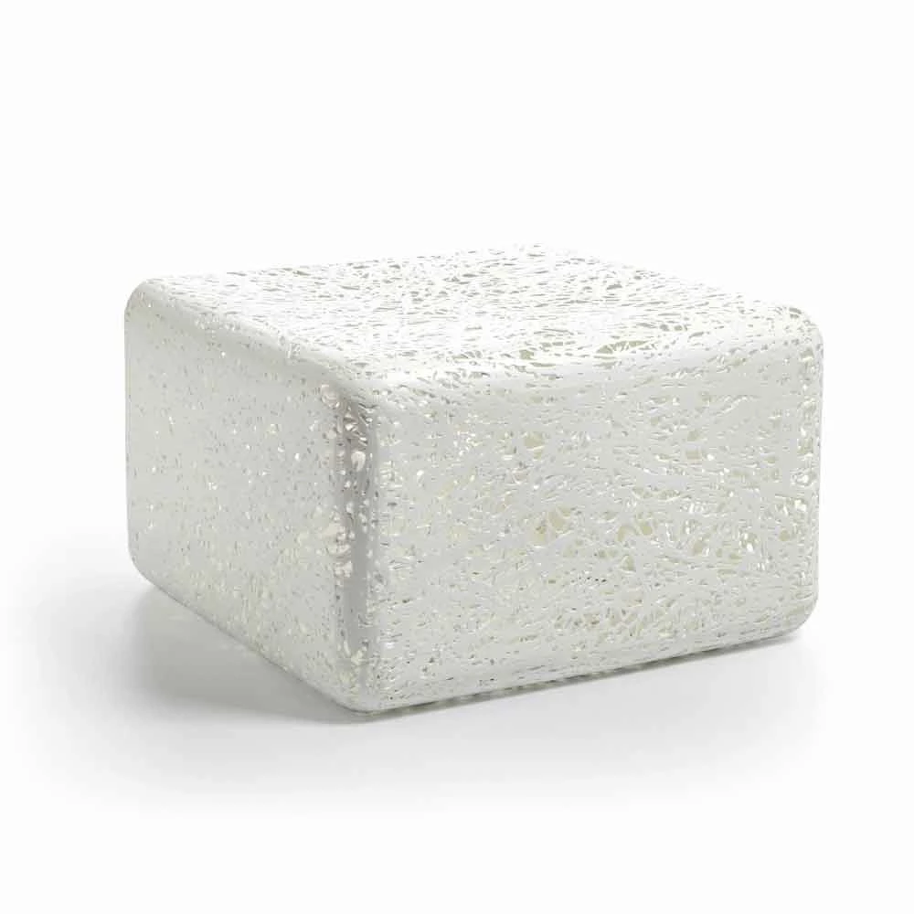 Poef Plastic Gesmolten Witte Of Multicolor Grace 5 Poef Plastic Gesmolten Witte Of Multicolor Grace - Afbeelding 5