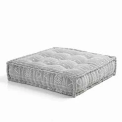 Etnische Vierkante Poef In Patchworkstof Of Fluweel - Vezel -Slide Shop pouf di design etnico quadrato in tessuto patchwork o velluto fibra 35
