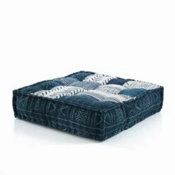 Etnische Vierkante Poef In Patchworkstof Of Fluweel - Vezel -Slide Shop pouf di design etnico quadrato in tessuto patchwork o velluto fibra 50