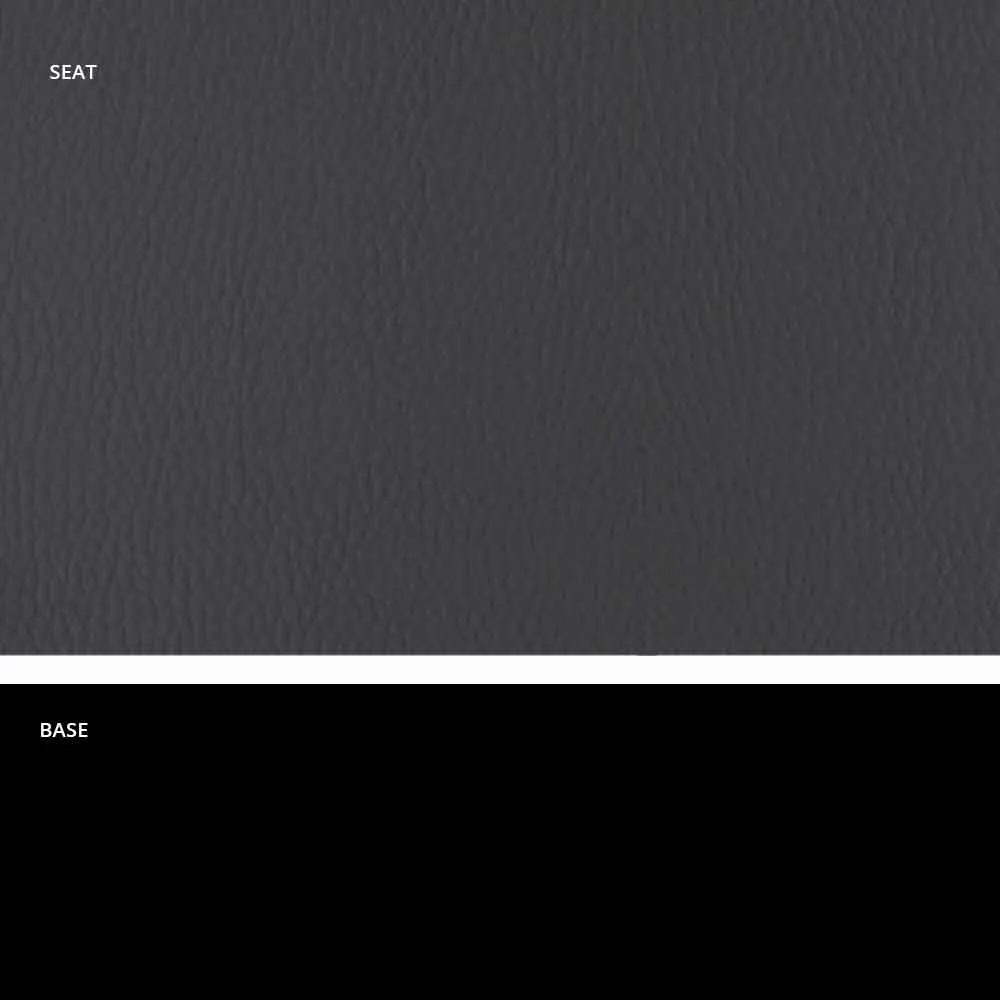 Moderne Kantoorpoef In Eco-leer En Aluminium - Clio 5 Moderne Kantoorpoef In Eco-leer En Aluminium - Clio - Afbeelding 5