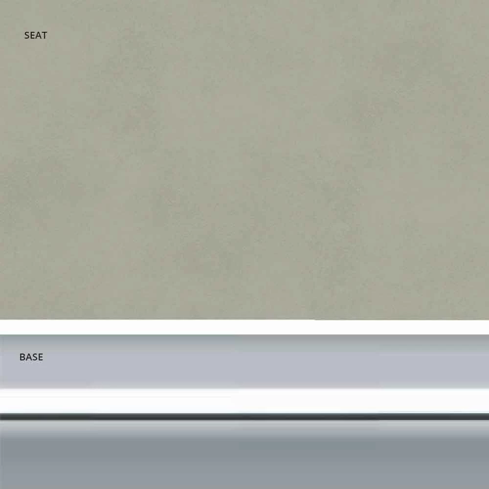 Moderne Kantoorpoef In Eco-leer En Aluminium - Clio 6 Moderne Kantoorpoef In Eco-leer En Aluminium - Clio - Afbeelding 6