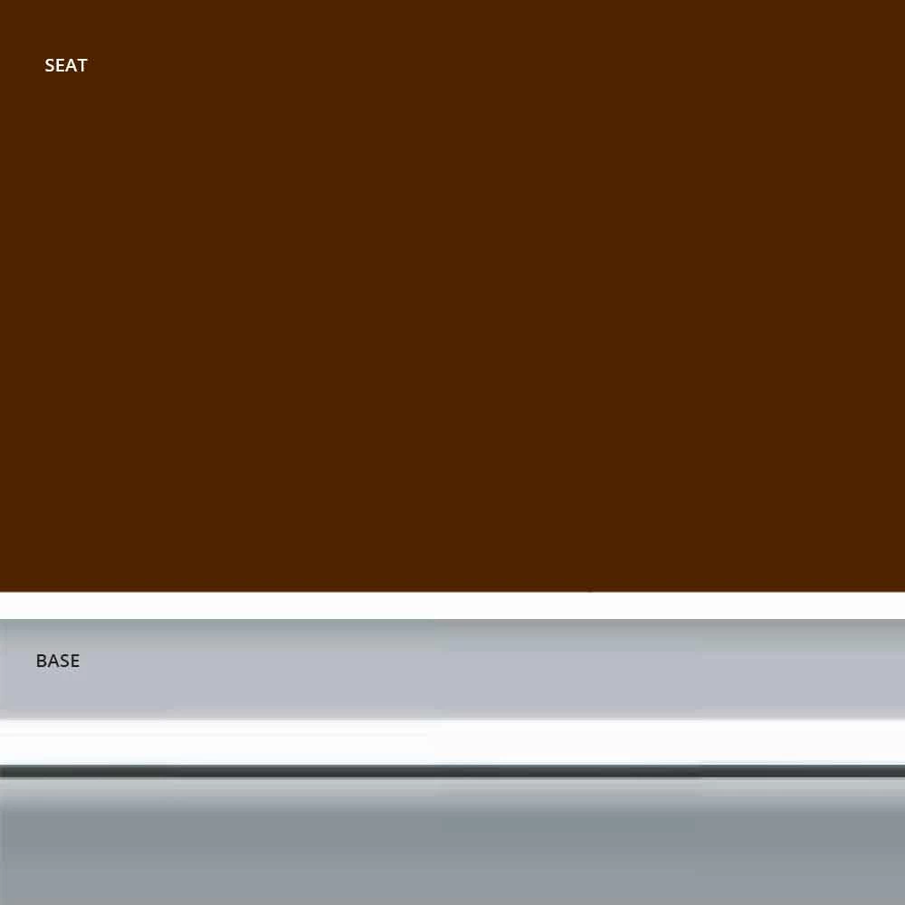 Moderne Kantoorpoef In Eco-leer En Aluminium - Clio 8 Moderne Kantoorpoef In Eco-leer En Aluminium - Clio - Afbeelding 8