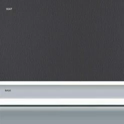 Moderne Kantoorpoef In Eco-leer En Aluminium - Clio 21 Moderne Kantoorpoef In Eco-leer En Aluminium - Clio -Slide Shop pouf moderno in ecopelle e alluminio da ufficio clio 5