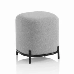 Ronde Poef Voor Woonkamer In Modern Design Van Groene Of Grijze Stof - Ambrogia 6 Ronde Poef Voor Woonkamer In Modern Design Van Groene Of Grijze Stof - Ambrogia -Slide Shop pouf rotondo design moderno da salotto in tessuto verde menta ambrogia 2