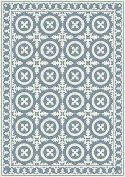 Beige Of Blauw Patroon Tafelloper In Pvc En Modern Polyester - Bondo 12 Beige Of Blauw Patroon Tafelloper In Pvc En Modern Polyester - Bondo -Slide Shop runner da tavola a fantasia beige o blu in pvc e poliestere moderno bondo 2