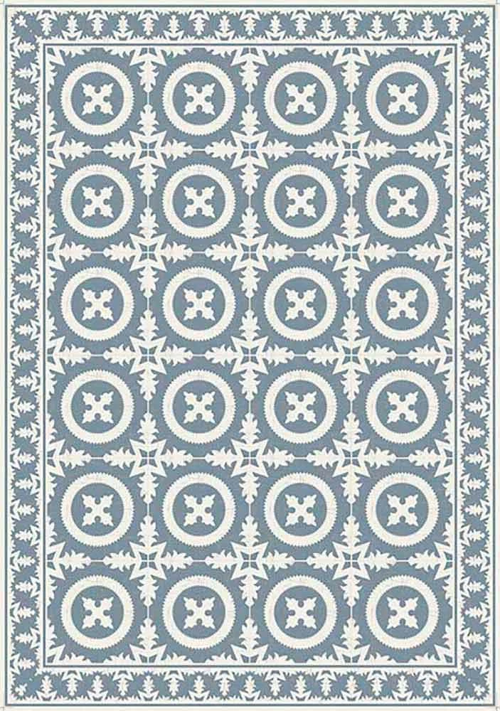 Beige Of Blauw Patroon Tafelloper In Pvc En Modern Polyester - Bondo 5 Beige Of Blauw Patroon Tafelloper In Pvc En Modern Polyester - Bondo - Afbeelding 5