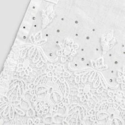 Tafelloper In Linnen Met Druppels Kant En Kristallen Luxe Decoratie - Welsh 6 Tafelloper In Linnen Met Druppels Kant En Kristallen Luxe Decoratie - Welsh -Slide Shop runner per tavola in lino con pizzo gocce e cristalli decoro di lusso gallese 2