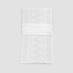 Tafelloper 100% Linnen Met Borduurwerk Van Luxe Design - Giuggiolo -Slide Shop runner per tavolo 100 lino con ricamo design di lusso italiano giuggiolo