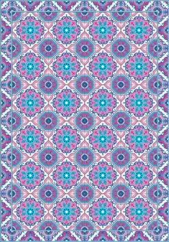 Gekleurde Design Tafelloper In Pvc En Polyester Met Fantasie - Meriva -Slide Shop runner tavola colorato di design in pvc e poliestere a fantasia meriva 6